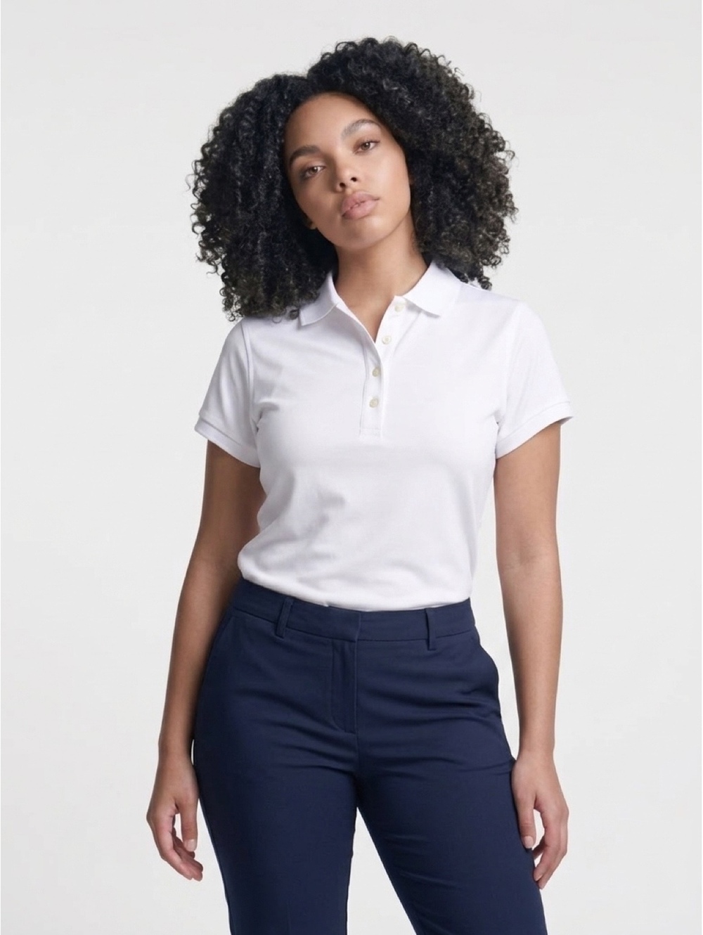 NWT Daily Sports white polo shirt Size XL